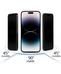 iLike Apple  IPHONE 17 Tempered Privacy Glass Black Ekrānu aizsardzība