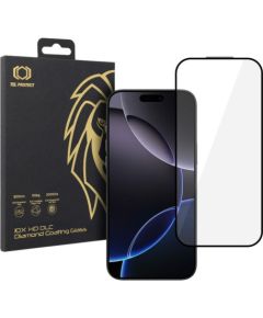 iLike Apple  Iphone 16 Pro Max 10X HD DLC Diamond Coating Tempered Glass Black Neoriģinālie Maciņi