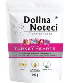 Dolina Noteci Pies 300g JUNIOR serca z indyka SASZETKA /10 Suņu barība