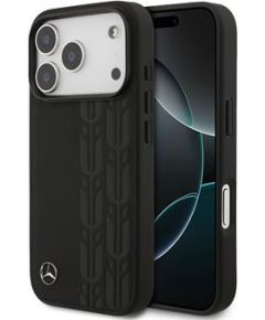 Mercedes Leather Laurel Leaves MagSafe Case Aizsargapvalks priekš Apple iPhone 17 Pro Neoriģinālie Maciņi