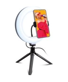 SBS Selfiju statīvs 20 cm LED Gredzenveida Gaisma Telefonu Stabilizatori