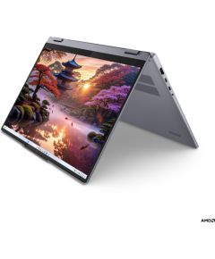 Lenovo IdeaPad 5 2-in-1 16AKP10 Luna Grey 16 " IPS Touchscreen WUXGA 1920 x 1200 pixels Glossy AMD Ryzen AI 7 350 16 GB Soldered LPDDR5x Solid-state drive capacity 512 GB AMD Radeon 860M Graphics Windows 11 Home 802.11ax Bluetooth version 5.3 Keyboard lan Portatīvie datori