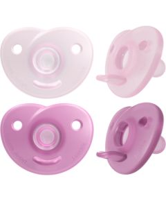 Philips Avent Soothie silikona māneklītis ar silikona vairogu, 0-6M, 2 gab. - SCF099/27 Пустышки / Соски