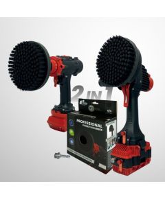Профессиональная щетка Premium Drill Brush 2 in 1 - очень жесткий, черный, 15цм. Крупная бытовая техника