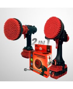 Профессиональная щетка Premium Drill Brush 2 in 1 - жесткий, красный, 15цм. Крупная бытовая техника