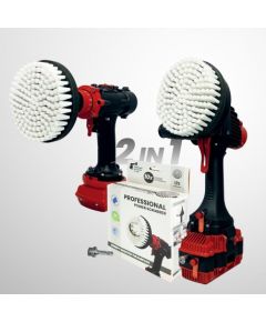 Профессиональная щетка Premium Drill Brush 2 in 1 - очень мягкий, белый, 15цм. Крупная бытовая техника