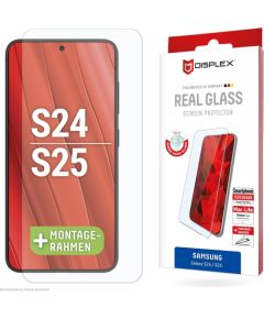 Samsung Galaxy S25/S24 Real Screen Glass By Displex Transparent Ekrānu aizsardzība