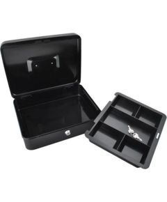 Iso Trade Kasetka sejf na pieniądze duża czarna metalowa na klucz uniwersalny Новости - Для офиса