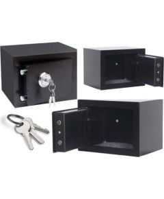 Lean Domowy Sejf Na Kluczyk Stalowy Czarny 23x17x17cm Новости - Для офиса