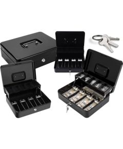 Leantoys Kasetka Na Banknoty Monety Na Kluczyk Metalowa Czarna Новости - Для офиса