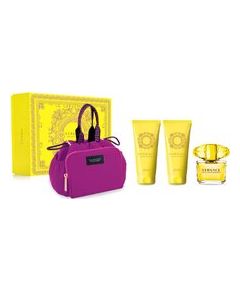 Versace Yellow Diamond Gift set EDT 90 ml, body lotion 100 ml, shower gel 100 ml and handbag 90ml Парфюмерные наборы