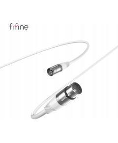 Fifine Kabel mikrofonowy L9CW XLR męski - żeńska, 1,8 m, biały Aудио-видео
