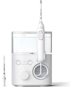 Irygator Philips Power Flosser 3000 HX3711/20 Oral Irrigator, White, 2 pc(s), 0.55 L, Universal charger Elektriskās zobu birstes