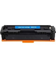 Compatible toner HP W2211X Cyan with chip Lāzerprinteru izejmateriāli