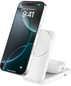 Belkin   UltraCharge 25w Qi2 2in1 Magnetic Charger plus USB-C White Bezvadu telefonu lādētāji