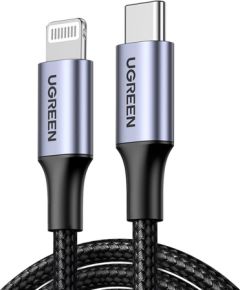 Ugreen   Ugreen US304 60759 Lightning - USB-C 2.0 MFi Cable 1m - Gray Дата USB-кабели