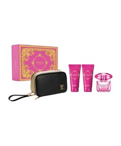 Versace Bright Crystal Absolu Gift set EDP 90 ml, body lotion 100 ml, shower gel 100 ml and cosmetic bag 90ml Dāvanu komplekti