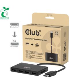 I/O ADAPTER DP TO DP QUAD/CSV-7400 CLUB3D Dažādi vadi