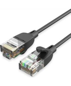 PATCH CABLE CAT.6A UTP/1.5M BLACK SLIM IBIBG VENTION Tīkla vadi