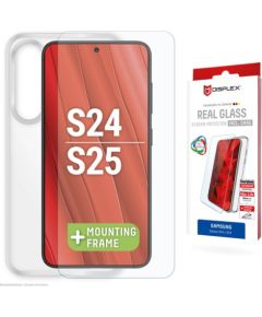 Samsung Galaxy S25/S24 Real Screen Glass + Case By Displex Transparent Защитная пленка для экрана