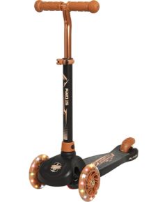 Story Mini LED trīsriteņu skrejritenis LED BLACK/ORANGE Самокаты детские