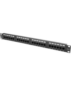 Lanberg Patch Panel 24 port 1U, cat. 6, black