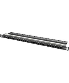 Lanberg Patch Panel 24 port 0.5U, cat. 6, black