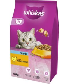 ‎Whiskas STERILE cats dry food Adult Chicken 14 kg Сухой корм для кошек