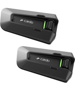 Cardo PT200101 motorcycle intercom 2 channels 1600 m Black Austiņas