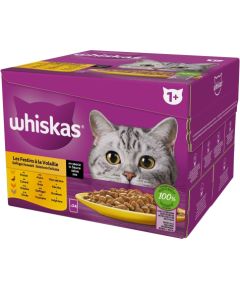 WHISKAS Poultry Feast  - wet cat food - 24x85 g Консервы кошек