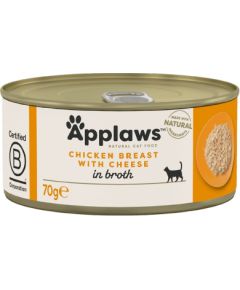 APPLAWS Chicken breast with cheese - wet cat food - 70g Kaķu konservi