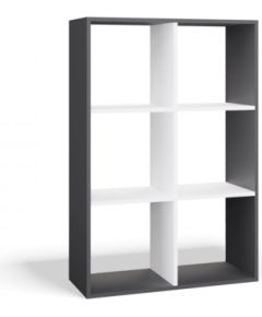 Top E Shop MALAX 2X3 SHELVING UNIT, ANTHRACITE/WHITE Jaunumi -Dārzam