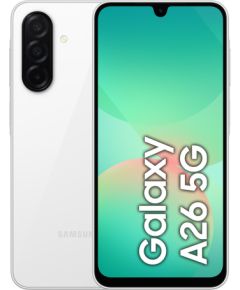 Samsung Galaxy A26 17 cm (6.7") Hybrid Dual SIM Android 15 5G USB Type-C 6 GB 128 GB 5000 mAh White Мобильные телефоны