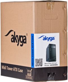 Akyga ' ak995bk PC"ATX Nero Midi Tower Black Datoru korpusi