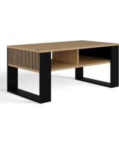 Top E Shop MODERN 2P SLIM ARTISAN COFFEE TABLE WITH BLACK LEGS Jaunumi -Dārzam