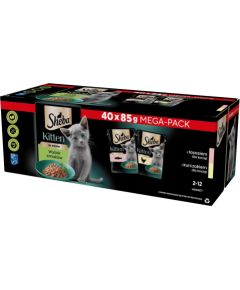 SHEBA Kitten Selection of Flavors in Sauce - wet cat food - 40x85 g Консервы кошек
