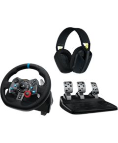 Spēļu stūre Logitech G29 Driving Force PS3/PS4/PC With Logitech G435 Spēļu kontrolieri