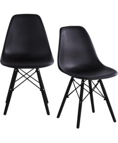 Saska Garden KRZESŁO SKANDYNAWSKIE MATERA CZARNE KPL 2SZT Новинки Для дома и сада 