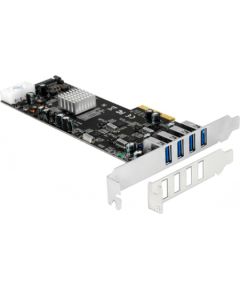 DeLOCK PCIe x4 to 4x ext. USB 3.2 Gen 1 Quad Channel (4-pin power connector) Jaunumi - Datori