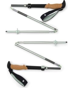 Black Diamond trekking poles Pursuit FLZ S/M, fitness equipment (black/green, 1 pair, 110-125 cm) Jaunumi - Sports