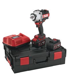 Triecienatslēga Flex IW 1/2'' 1500 18-EC/5.0; 18 V; 2x5,0 Ah akum. + L-Boxx Trieciena uzgriežņu pistoles ar akumulatoru