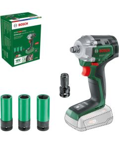 Triecienatslēga Bosch Universal ImpactDrive 18V-350; 18 V (bez akumulatora un lādētāja); ar piederumiem Trieciena uzgriežņu pistoles ar akumulatoru