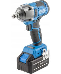 Triecienatslēga Hogert HT2E204; 20 V; 1x4,0 Ah akum. Trieciena uzgriežņu pistoles ar akumulatoru