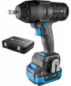 Triecienatslēga Hogert HT2E253-B14IW; 18 V; 1x4,0 Ah akum. Trieciena uzgriežņu pistoles ar akumulatoru