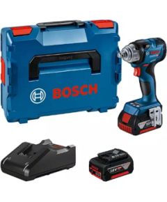 Triecienatslēga Bosch GDS 18V-330 HC Professional; 18 V; 2x5,0 Ah akum. + L-Boxx 136 Trieciena uzgriežņu pistoles ar akumulatoru