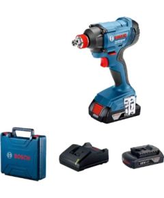 Triecienatslēga Bosch GDX 180-LI; 18 V; 2x2,0 Ah akum. Trieciena uzgriežņu pistoles ar akumulatoru
