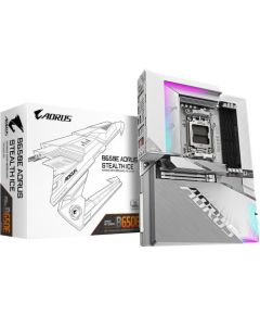 Mainboard GIGABYTE AMD B650 ATX Memory DDR5 Memory slots 4 1xPCI-Express 5.0 16x 3xM.2 1xHDMI 4xUSB 2.0 7xUSB 3.2 1xUSB-C 1xRJ45 3xAudio port B650EASTEALTHICE Материнские платы