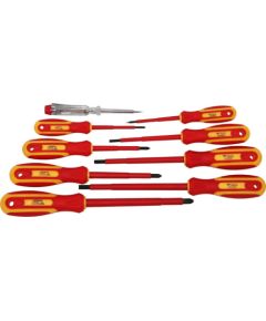 Skrūvgriežu komplekts VDE, 9 gab., SL/PH, Brilliant Tools Skrūvgrieži