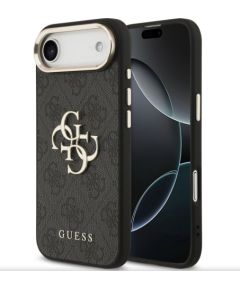 Guess Apple  iPhone Air Guess PU Leather 4G Metal Logo Gold Frame Case Black Чехлы - альтернативные