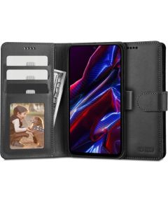 Tech-Protect Wallet case for Xiaomi Redmi Note 12 5G | Poco X5 5G - black Neoriģinālie Maciņi